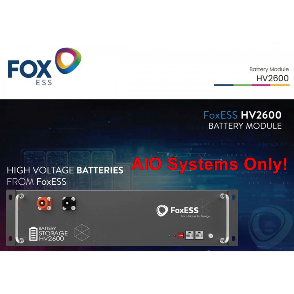 Fox Hv Kwh Hv Battery Aio Only V F R Solar Batteries