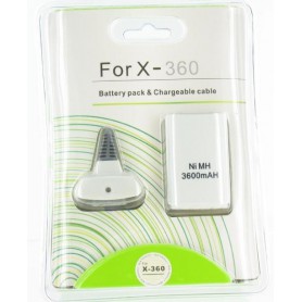 Oem, Play & Charger USB Cable + Battery for XBOX 360, Xbox 360 cables & batteries, YGX520-CB