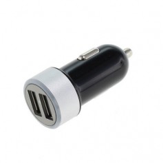 Dual USB car charger adapter 3.1A with Auto-ID Black ON1733