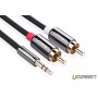 UGREEN - 3.5mm Jack male to 2RCA male cable metal connector - Audio cables - UG281-CB