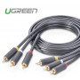 UGREEN - 3 RCA to 3 RCA Audio Cable Male to Male Aux Cable - Audio cables - UG175-CB