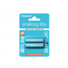 Eneloop - AA R6 Panasonic Eneloop Lite 1.2V 1000mAh Rechargeable Battery - Size AA - NK036-CB