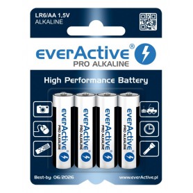 EverActive - LR6 AA everActive Pro Alkaline batteries - Size AA - BL212-CB