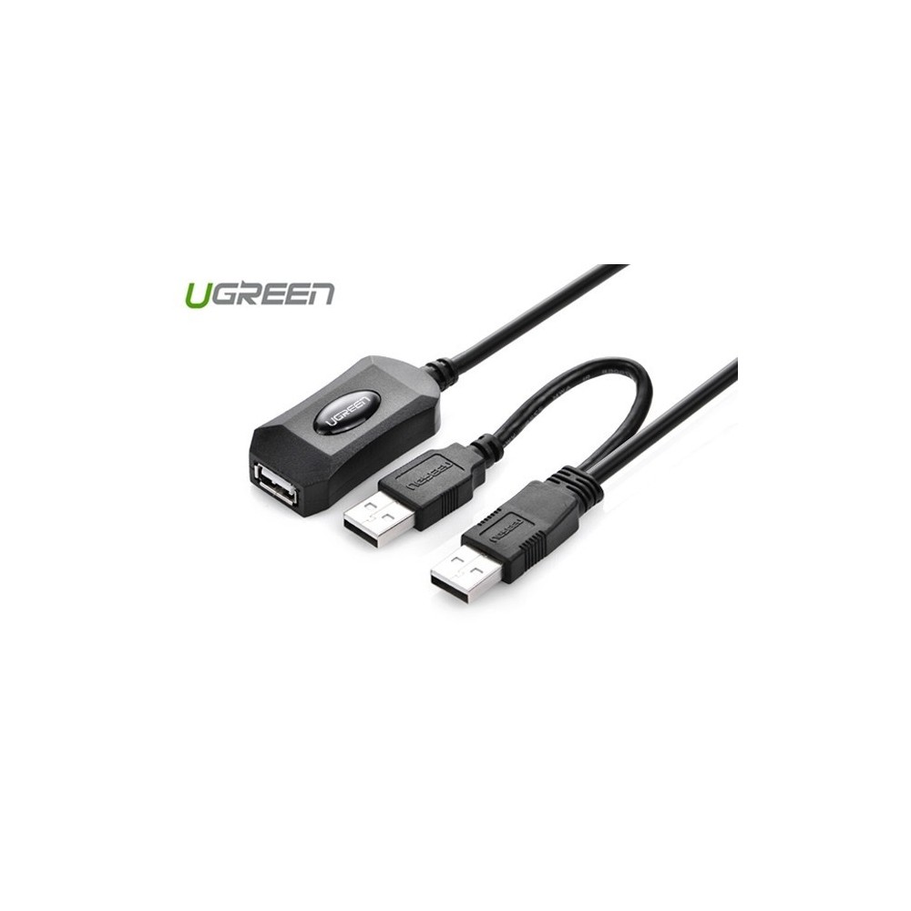 Ugreen FR UG123 USB 2.0 Active Extension Cable with USB for power 5 meters 