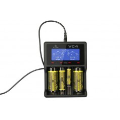 XTAR, XTAR VC4 Ni-MH and Li-ion USB batterij-oplader, Batterijladers, NK024