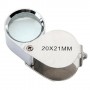 Oem - 20x Silver Mini Jewelry Loupe Magnifier Glass - Magnifiers microscopes - AL690