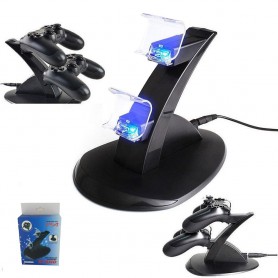 Oem - Charging Station with LED Light for two PS4 Controllers YGP450 - PlayStation 4 - YGP450