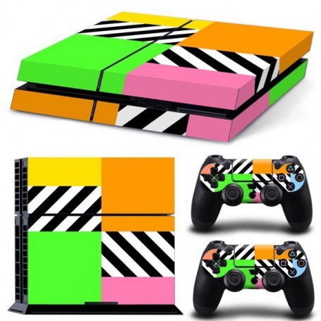 OTB, OTB sticker set compatible with Playstation 4 / PS4 - White tiles, PlayStation 4, ON3690