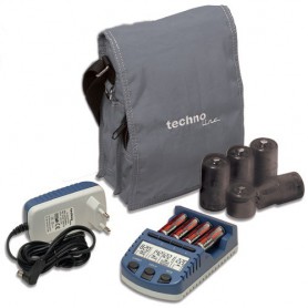 Techno Line - Technoline BC1000 charger (with 4 AA batteries) EU Plug - Battery chargers - BC1000