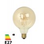 Calex - Vintage LED Lamp 240V 4W 320lm E27 GLB125 GOLD 2100K Dimmable - Vintage Antique - CA076-CB