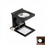 Oem, 24mm Fold Texture Magnifier 10X Zoom Glass with LED and Scale, Magnifiers microscopes, TM33
