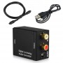 Oem - Digital to Analog Audio Converter box with USB power supply - Audio adapters - AL837