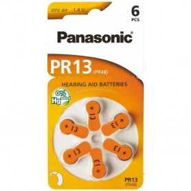 Panasonic, Panasonic 13 / PR13 / PR48 Hearing Aid Battery, Hearing batteries, BL254-CB