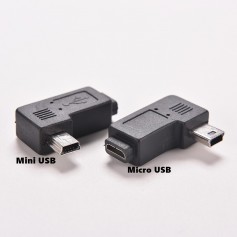 Oem, Mini USB Male naar Micro USB Female Haakse Adapter, USB adapters, AL570