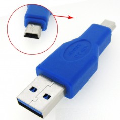 Oem, USB 3.0 Male naar Mini USB Male Adapter AL196, USB adapters, AL196