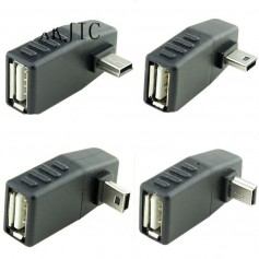 Oem, Mini USB Male naar USB Female Haakse Adapter, USB adapters, AL569-CB