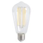 Calex - Vintage LED Lamp 240V 4W 350lm E27 ST64 Clear 2300K Dimmable - Vintage Antique - CA072-CB