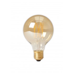Calex - Vintage LED Lamp 240V 4W 320lm E27 GLB80 GOLD 2100K Dimmable - Vintage Antique - CA073-CB