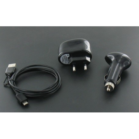 Oem, 4 in 1 Charge/Sync Set for Smartphones Micro-USB Black 00354-1 , Ac charger, 00354-1