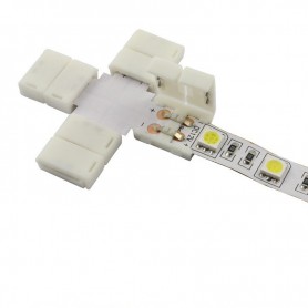 Oem, 10mm X Connector for 1 color SMD5050 5630 LED strips, LED connectors, LSC26-CB