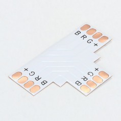 Oem, 10mm 4-Pin T PCB Connector for RGB SMD5050 5630 LED strips, LED connectors, LSC19-CB