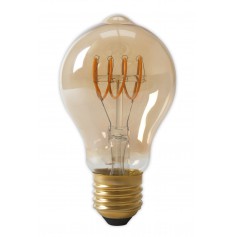 Calex - Calex LED Full Glass Flex Filament GLS-lamp 240V 4W 200lm E27 A60DR, Gold 2100K Dimmable - Vintage Antique - CA0250-CB