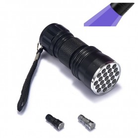 Oem - Mini 21 LED UV Flashlight Violet Purple AAA LED Light - Flashlights - LFT82-CB