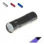 Oem - Mini 9 LED Aluminium UV Ultra Violet Flashlight purple light - Flashlights - LFT70-CB