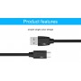 Vention - USB 2.0 to USB Type-C Data Cable - Black - USB to USB C cables - V020-CB