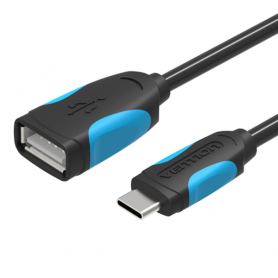 Vention - USB 2.0 Female to USB Type-C Data Cable - Black - USB 3.0 cables - V021-CB
