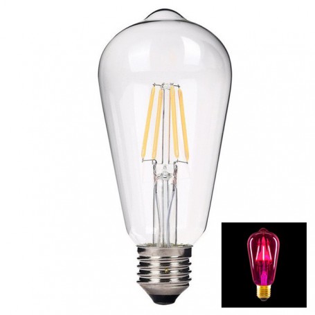 Oem - 2 pieces Vintage E27 4W 185-240V ST64 LED Filament Glass Lamp - Vintage Antique - AL176-CB