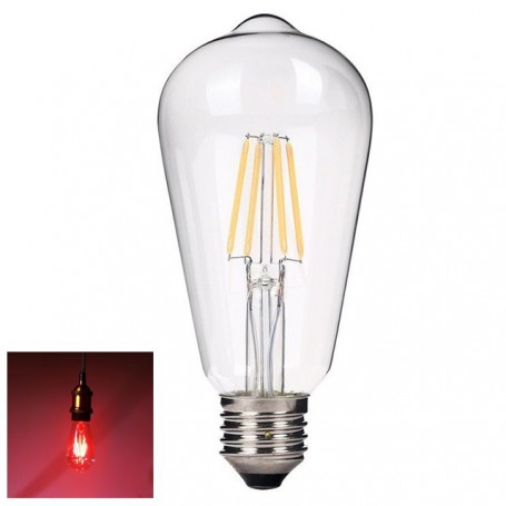 Oem - 2 pieces Vintage E27 4W 185-240V ST64 LED Filament Glass Lamp - Vintage Antique - AL176-CB