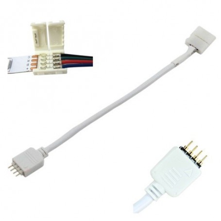 Oem, RGB Click Connector to 4-channel RGB Male connection AL499, LED connectors, LSCC12
