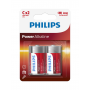 PHILIPS, Philips Power C/LR14 Alkaline, Size C D 4.5V XL, BS047-CB