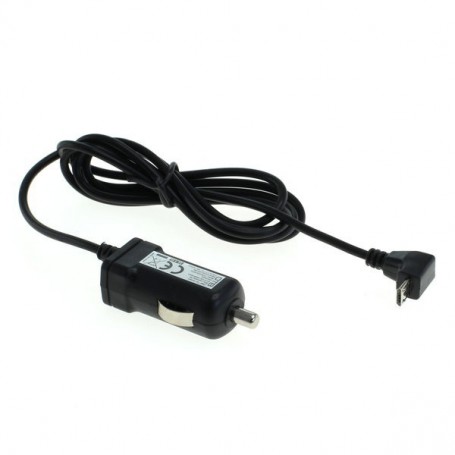 OTB - Micro-USB - 1A/5V 90° Angled Car charger 12-24V black - Auto charger - ON5112
