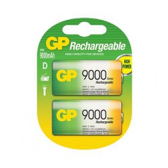 GP, GP 1.2V D / HR20 9000mAh NiMh rechargeable battery, Size C D and XL, BS106-CB
