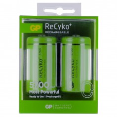 GP, GP Recyko+ 1.2V D / HR20 5700mAh NiMh rechargeable battery, Size C D and XL, BS108-CB