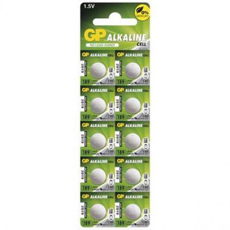 GP - GP G10 / LR54 / 189 / AG10 Alkaline button cell battery - Button cells - BS113-CB