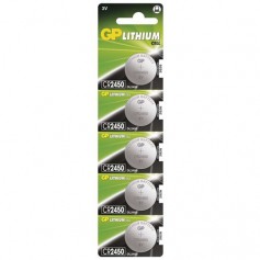 GP CR2450, DL2450, ECR2450 3V Lithium button cell battery - 5 Pieces