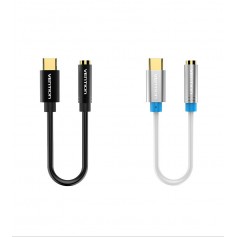 Vention, USB Type-C naar Female 3.5mm Audio Kabel Adapter, Audio kabels, V037-CB
