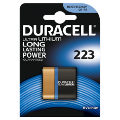 Duracell CRP2 / 223 / DL223 / EL223AP / CR-P2 6V Lithium battery