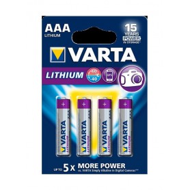 Varta, VARTA ULTRA LITHIUM LR03 / AAA / R03 / MN 2400 1.5V battery, Size AAA, BS137-CB