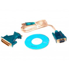 USB to RS232 Com Port 9 PIN Serial DB25 DB9 Adapter Cable Converter