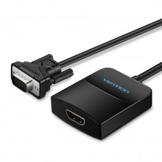 VGA Male to HDMI Female + Audio + Power adapter converter