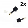 Oem - 2 pieces Toslink To 3.5mm Mini Optical Jack Plug Audio Optical Adapter - Audio adapters - AL1009