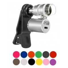 8MM 60X Zoom Microscope Magnifier with LED UV