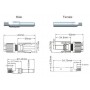 Oem - 5set MC4 DC zonnepaneel connector mannelijk - vrouwelijk 30A 1000V - BOL SPECIAL - AL289