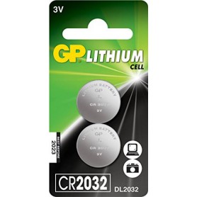 GP, GP CR2032 210mAh 3V Lithium battery, Button cells, BS225-CB