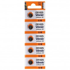Vinnic CR1025 30mAh 3V battery