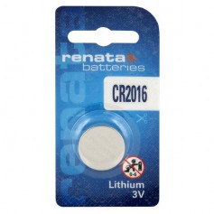 Renata - Renata CR2016 Professional Electronics 3V 90mAh Lithium knoopcel - Knoopcellen - BL281-CB